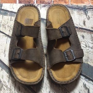 🐲💙 Mens Naot Brown Leather Sandal